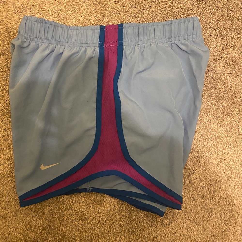 🔥 Nike Tempo Dri Fit Running Shorts Blue and Purple size Medium